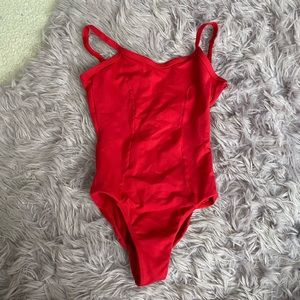 Red so danca leotard